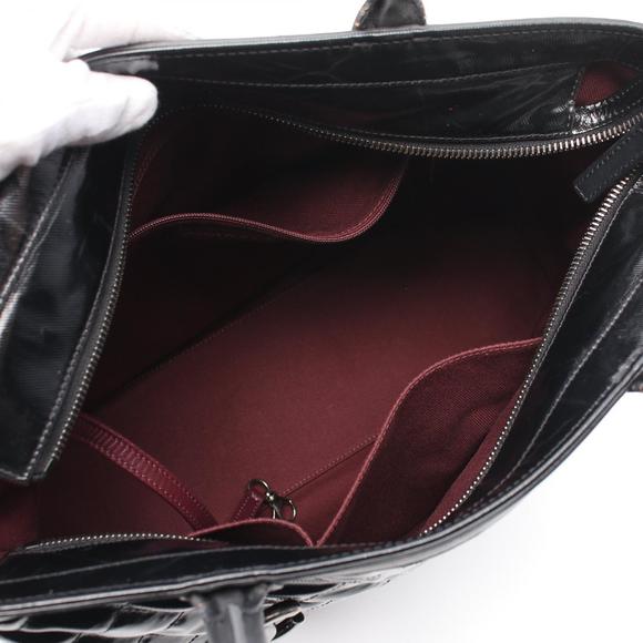 Chanel Matelasse Tote Bag Canvas Leather Black - Picture 3 of 10